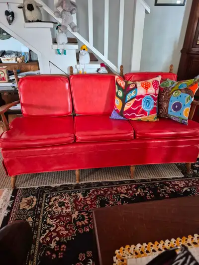Vintage Leather Settee, View more