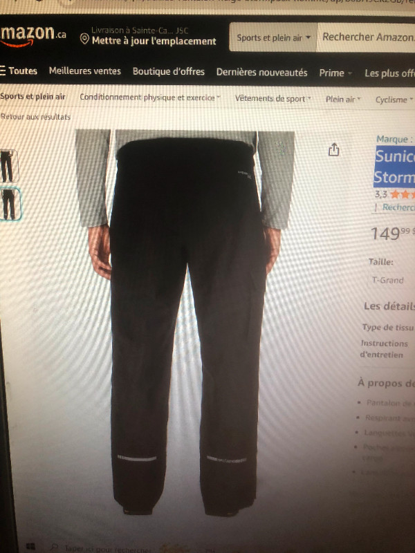 Sunice - Pantalon de neige Stormpack pour homme,;XL dans Hommes  à Ville de Montréal - Image 4