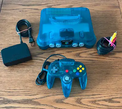 RARE ICE BLUE N64, View more