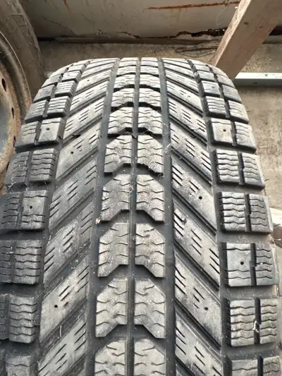 Firestone Winterforce. P265/70R17 Only used for one winter season. They’ve been stored in barn for 5...