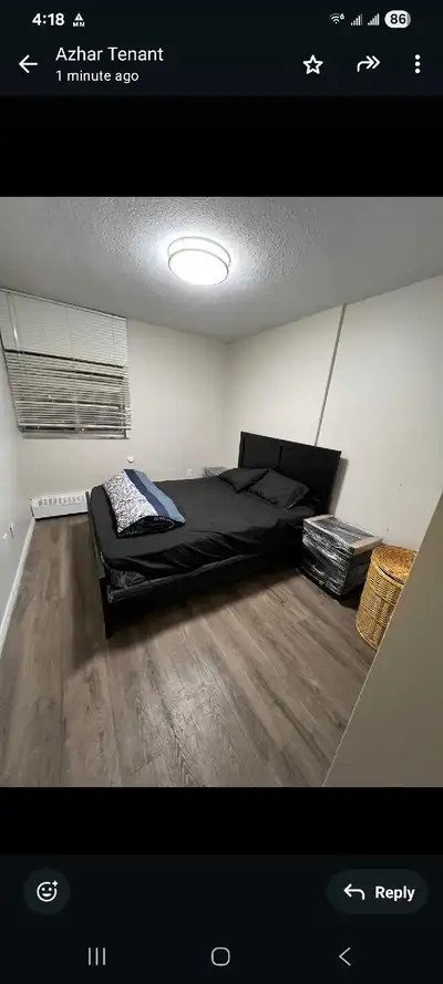 1 private furnished bedroom available in 2 bedroom apartment from Feb 1st 2026