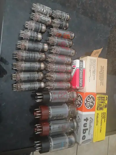 Downsizing and selling very cheap, a variety of 21 loose but new tubes, some matching and some indiv...