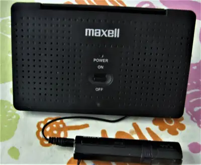 MP3 New portable external stereo speaker by MAXELL, View more