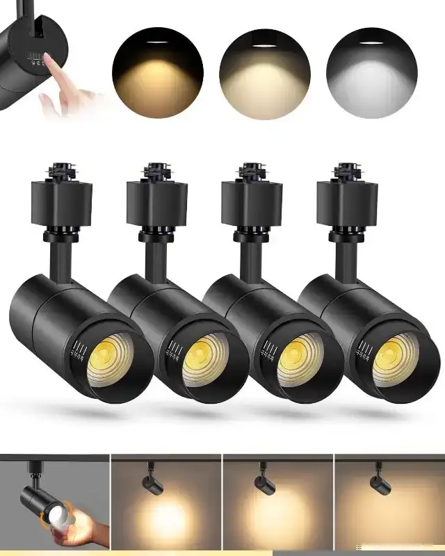 VANoopee 3-Color Zoom 10W LED Track Lighting Heads H Type (4 PK) in General Electronics in Burnaby/New Westminster - Image 9