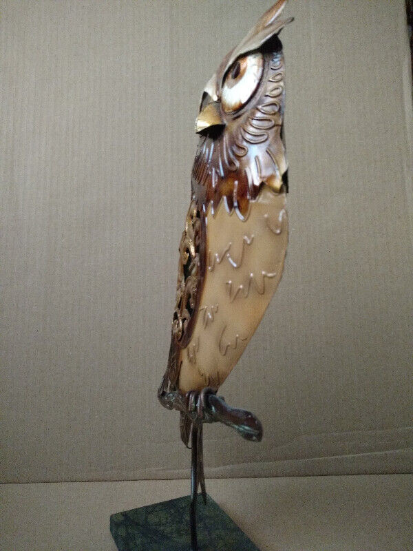 Metal owl  and fish scultpures in Arts & Collectibles in Strathcona County - Image 3
