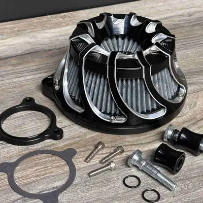 Motorcyle Air Cleaner CNC Air Filter Turbine Intake Kit Fit for Harley Sportster XL Touring Softail...