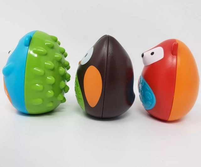 Skip Hop Explore & More Egg Shaker Trio Set,Fox,Owl,Hedgehog Toy in Toys in Truro - Image 3