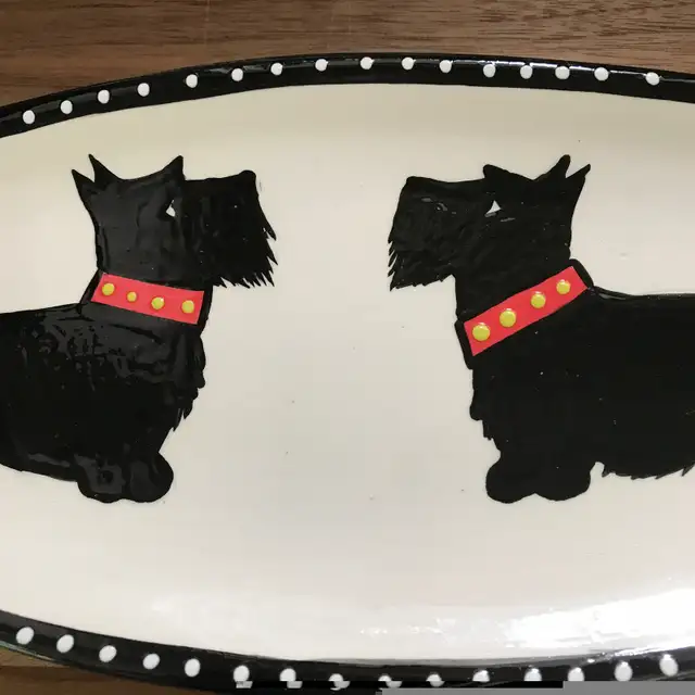 Pottery Scottie Dogs Trinket Dish Nellie Vlaar BC in Home Décor & Accents in Ottawa - Image 3