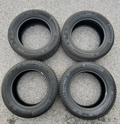 275/60/20 Continental Icecontact XTRM tires used for 1 winter on a sold 2023 Ford F-150. Tires have...