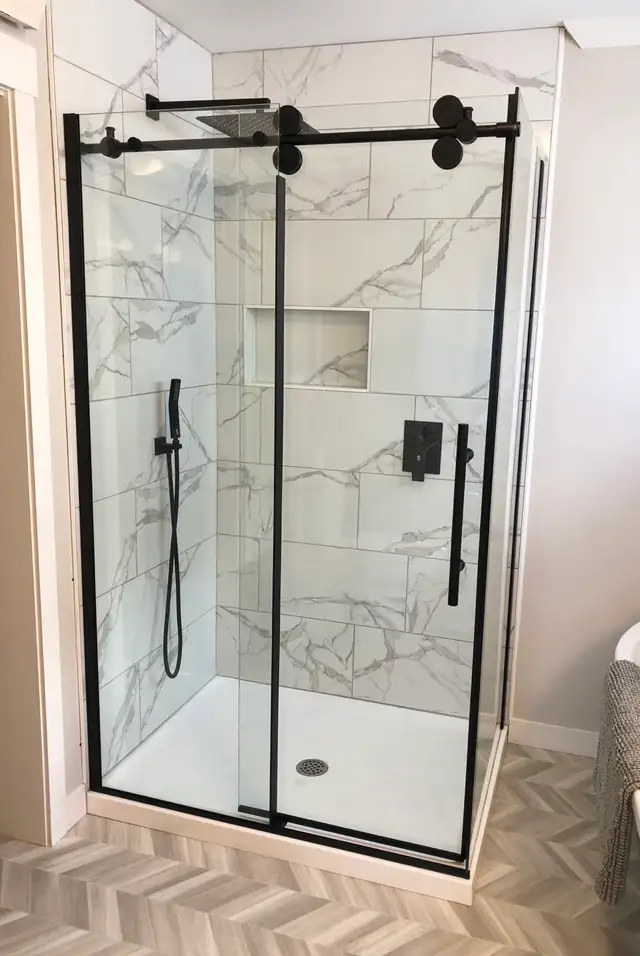 Shower door installation547962646462484485