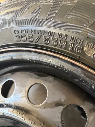 These Falken winter tires are in used condition, providing reliable traction for cold weather drivin...