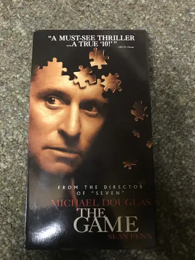 David Finchers The Game Movie Vintage VHS Cassette Tape, View more