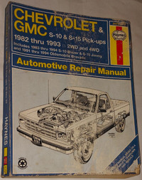 Haynes GMC CHEVY S-10 S-15 Pick Up 2WD 4WD Repair Manual