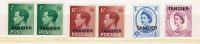 GREAT-BRITAIN. 6 Timbres coloniales avec l'overprint TANGIER.