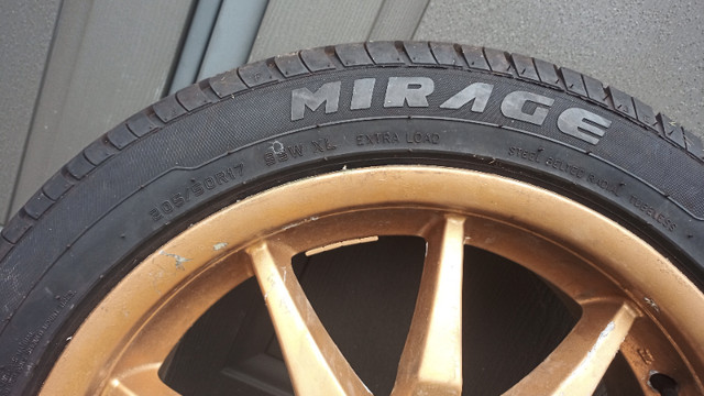 17in Dual-drill Alloy Rim with 205-50R17 Tire in Tires & Rims in Hamilton - Image 2