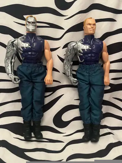 Lot of 2 Mattel 1990s Max Steel Psycho Cyborg action figures, View more