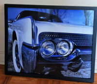 ORIG ENLARGED 1961 LINCOLN CONTINENTAL 16X20 PHOTO FRAMED