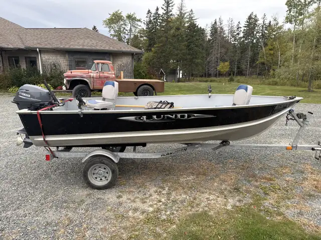 Lund 14 foot w/trailer in Powerboats & Motorboats in Cape Breton - Image 5