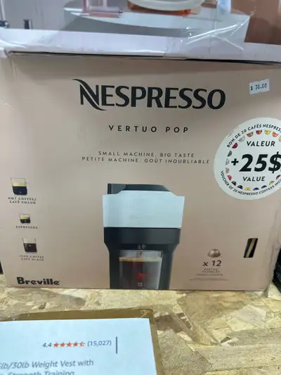 This brand new Nespresso Vertuo Pop coffee machine is a compact powerhouse that delivers delicious h...