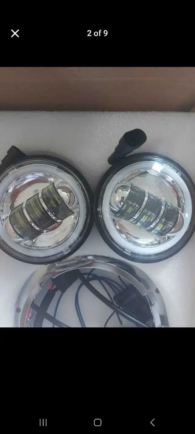 motorbike led headlight 7" and 2 lamps 5: brand new  in Other in London - Image 3