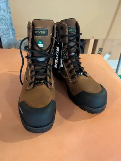 Royer Men's 8 inch Waterproof, Composite Toe Cap, Work Boots, View more