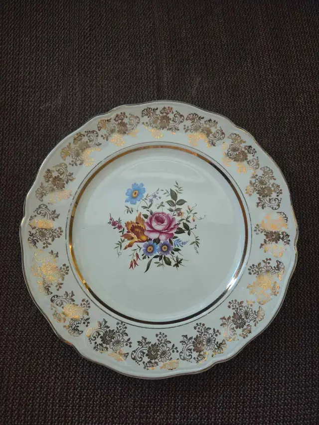 Vintage Alfred Meakin Golden Posy Plate62863730454915124
