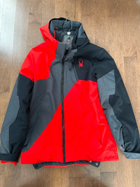 Manteau ski rouge enfant garçon fille usage grandeur 18 coat boy