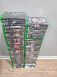 More than 50 games in stock for xbox one systems. 10 each. 