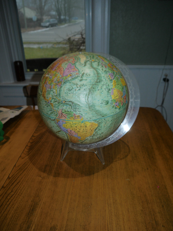 Vintage Readers Digest Globe ..Lucite stand in Arts & Collectibles in Norfolk County