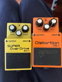 Boss distortion and super overdrive 
