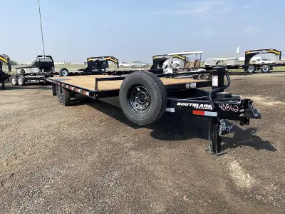 New trailer, single trip from Edmonton. Has 1 year warranty.