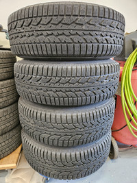 265/70/17 Firestone Winterforce tires on steel rims
