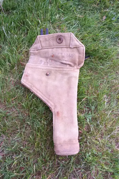 1940 ENFIELD P37 CANVAS HOLSTER WWII, View more