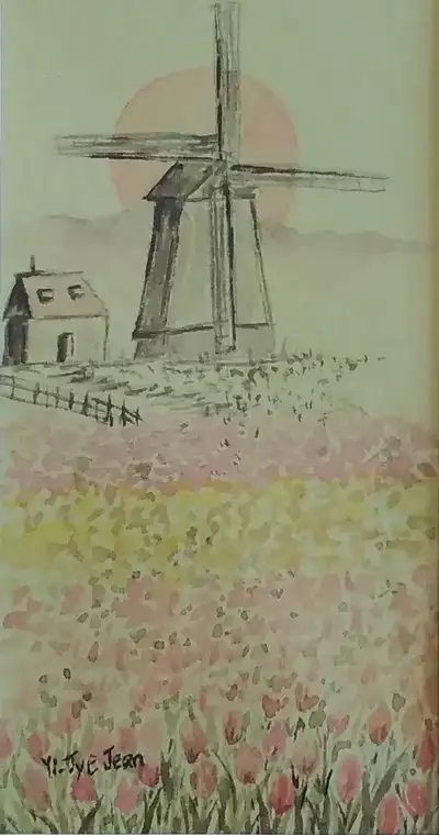 Mat size: 5"x7" Window size: 2.5"4.5" Medium: watercolor Price: $20 Pick up location: Arva