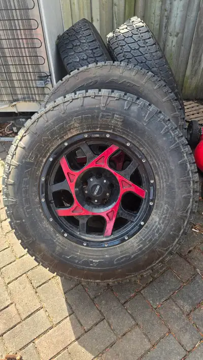 Nitto Grappler G2 LT295/70R18 4 Tires on Ultramotorsports rims taken off jeep wrangler. Priced to se...