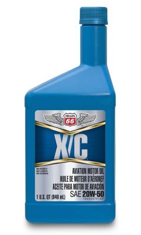 Phillips 66 X/C Aviation Motor Oil 20W-50, case of 12, photo 1