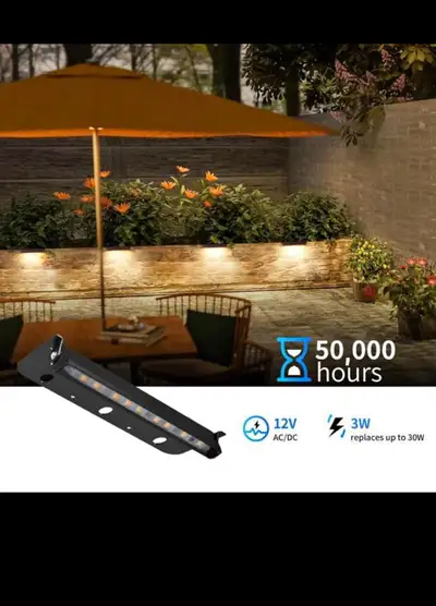 6-Packs 3W 7 Inch LED Hardscape Paver Lighting,12V AC/DC Low Vol, View more