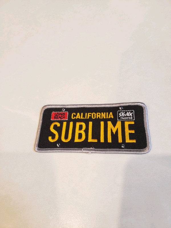 Sublime California License Plate iron on Patch Coast Rock Band   in Other in Markham / York Region