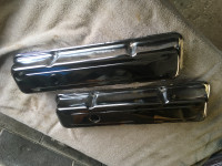 ROCKER COVERS, CHROME PLATED STEEL, FITS ALL SMALL BLOCK ENGINES