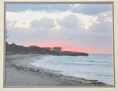 Framed Art print (26" x 24")  , Photograph of Beach Sunset, View more