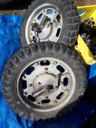 Vintage "Shortster wheel pair. Purchased for a trailer project.$150.Ph 403 348 1006