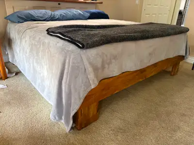 King Sized Bed—incorporating antique door into headboard Plus lotsa other nice stuff , including lar...