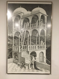 Escher Belvedere framed puzzle