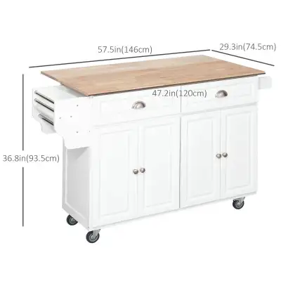 Very large kitchen island, Kitchen Island with Storage, Rolling , View more