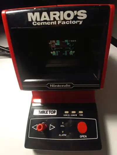 Rare 1983 Nintendo Table Top: Mario’s Cement Factory - Working, View more