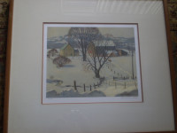 Frank Panabaker - " A Winter Farm " - Limited Edition Print -