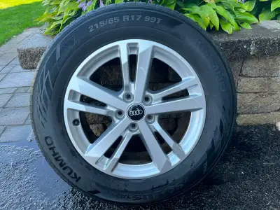 Still lots of life (see pictures) on these highly rated all-season touring tires, comfortable, quiet...