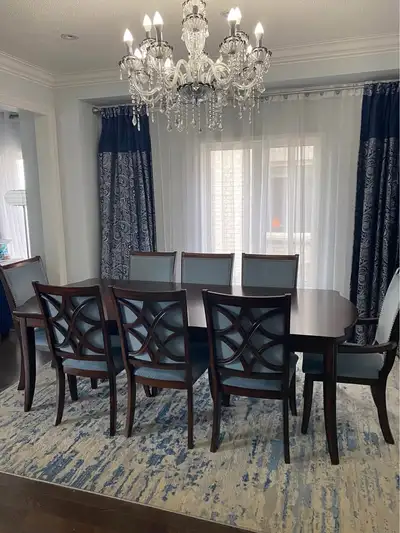 Premium Solid Wood Dining Set (Dining Table and 8 Chairs), View more