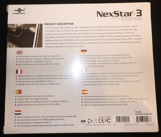 Vantec Nexstar3 HDD Enclosure in Flash Memory & USB Sticks in Calgary - Image 4