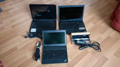 3 Laptops and a wireless keyboard. IBM works fine, others may be fixable, just no time. Toshiba has...